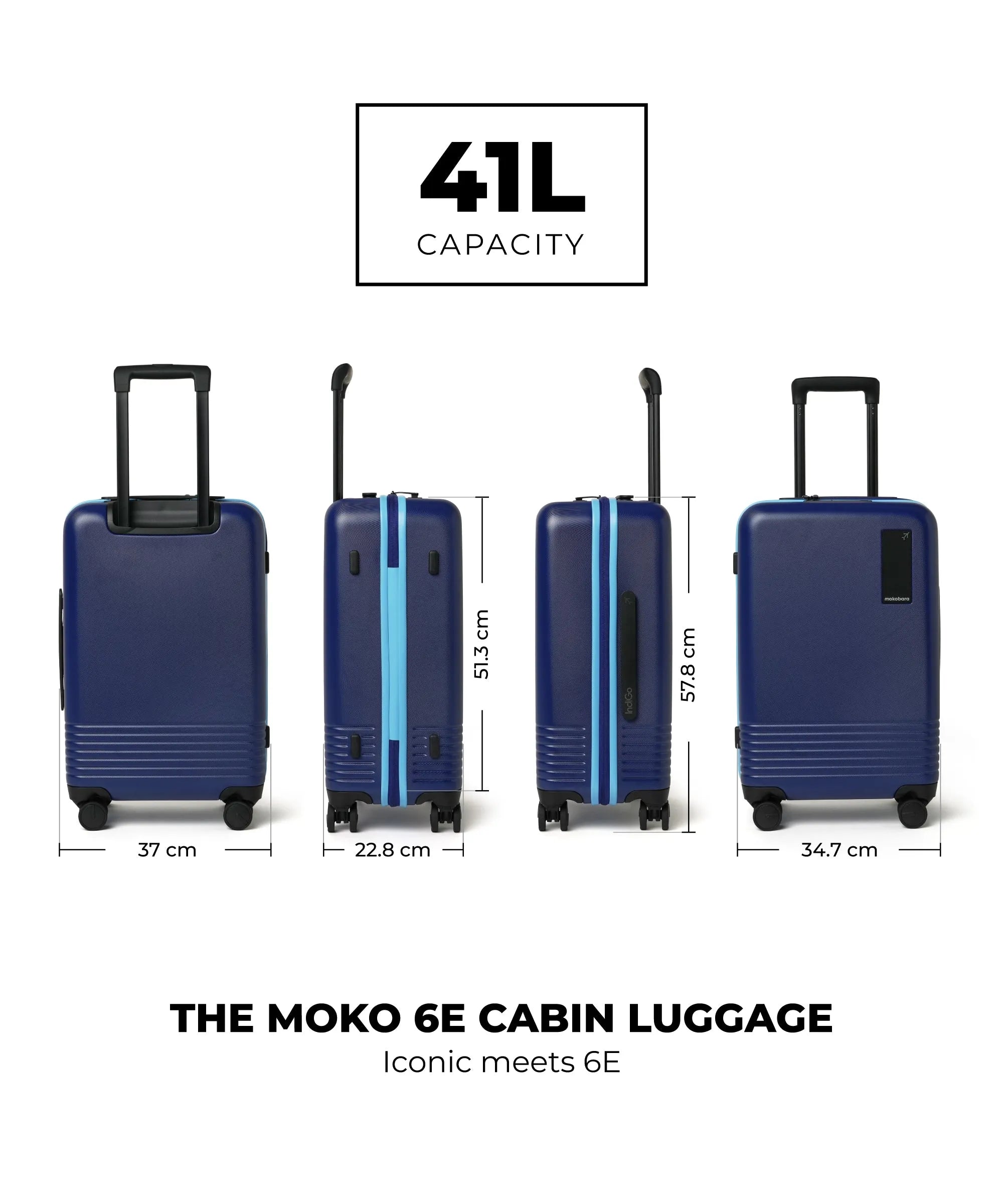 Size_The Cabin | The Moko 6E Luggage