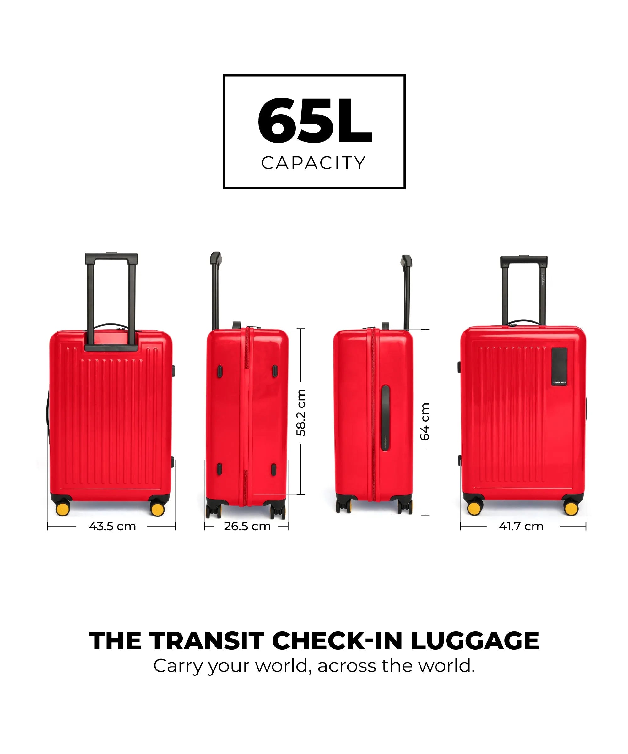 Color_ Maximalist Red (Gloss Edition) | The Transit Luggage - Check-in