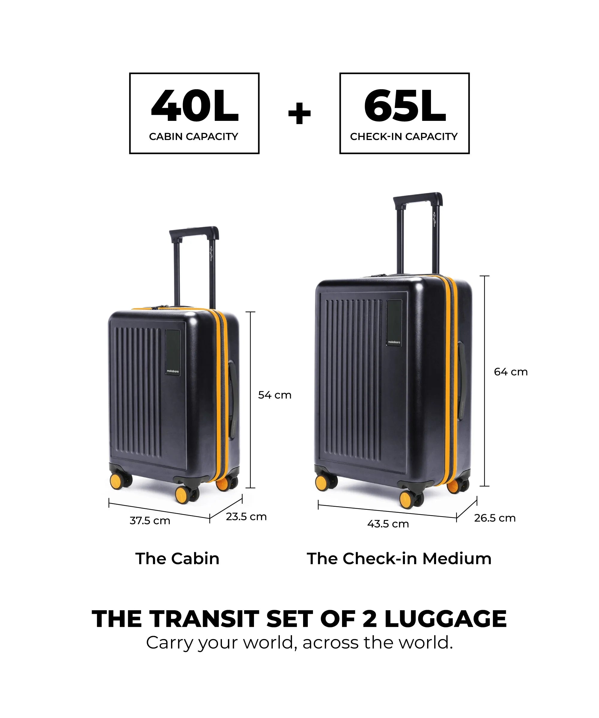 Color_Crypto Sunray (Limited Edition) | The Transit Luggage - Set of 2
